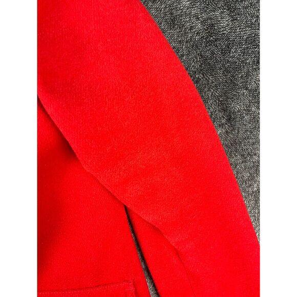 J. Crew Wool Blend Lined Faux Fur Hooded Coat Jacket Pockets Red Women's 4 - Picture 7 of 13